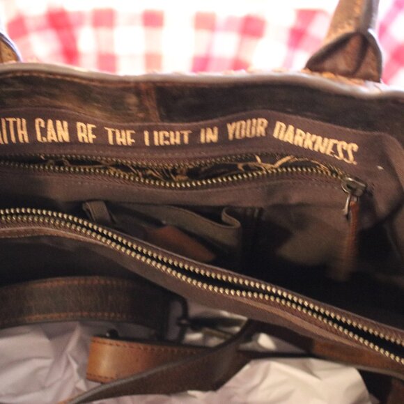 Brown Leather StS Satchel - Picture 5 of 6